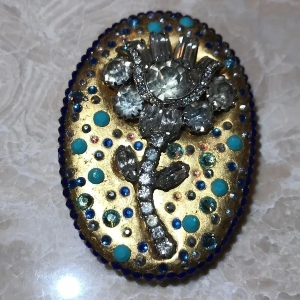 HOLMAN III art hand made‎ vintage pin​​